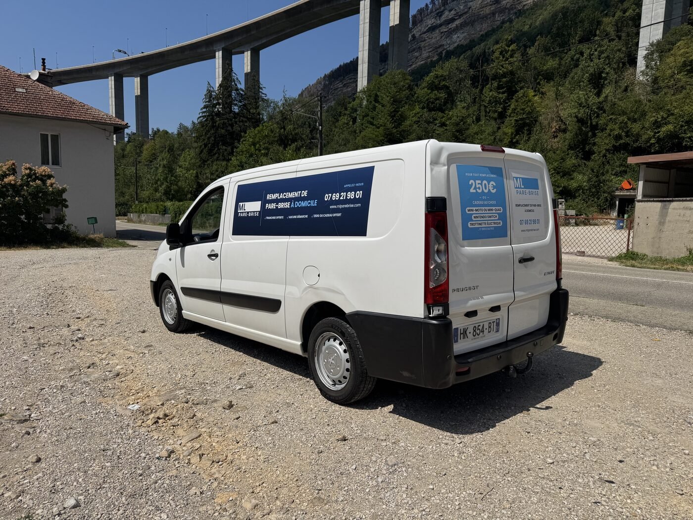Camionnette ML Pare-Brise dans l'Ain